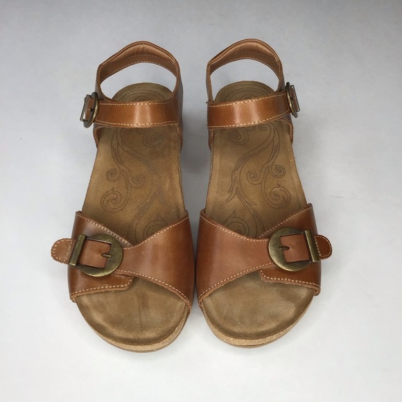 Taos Vera Leather Sandal in Hazelnut Size 9/9.5 - Picture 2 of 10